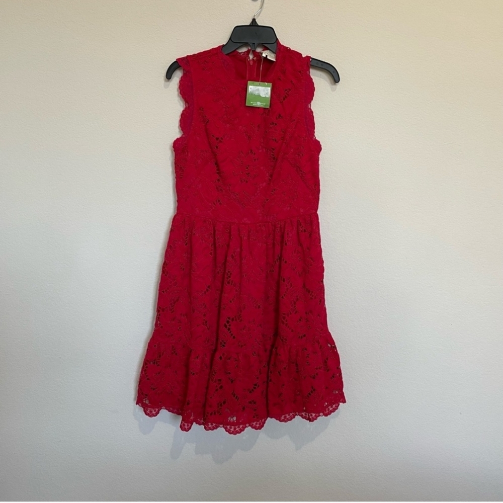 Kate Spade red lace dress - Picture 4 of 4